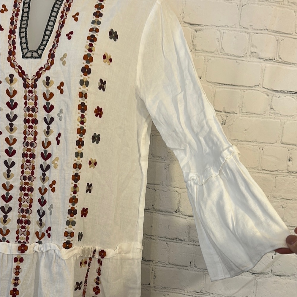Laundry Embroidered White Boho Top - Picture 3 of 9